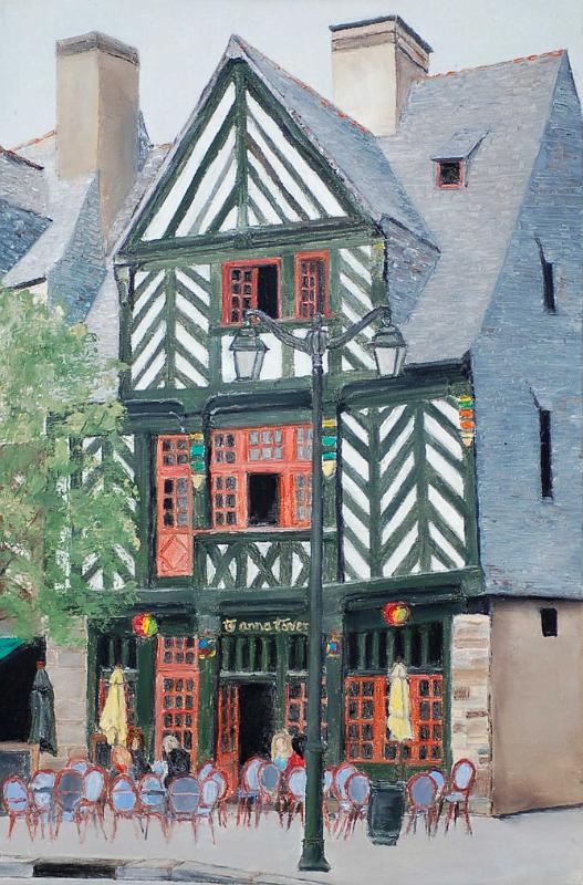 rennes-place ste anne.jpg - Painting oil on canvas -Huile sur toile format /size 40x60